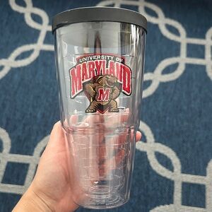 University of Maryland Tumbler with Black Lid